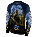 navy midshipmen halloween vibes blue black hoodie best selling