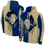 navy midshipmen heartbeat graphic blue hoodie best selling