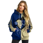 navy midshipmen heartbeat graphic blue hoodie best selling