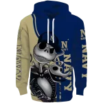navy midshipmen jack skellington blue hoodie best selling