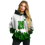navy midshipmen lucky motif white green hoodie best selling