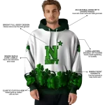navy midshipmen lucky motif white green hoodie best selling