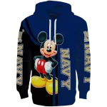 navy midshipmen mickey mouse blue black hoodie best selling