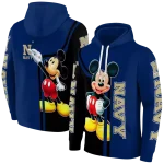 navy midshipmen mickey mouse blue black hoodie best selling