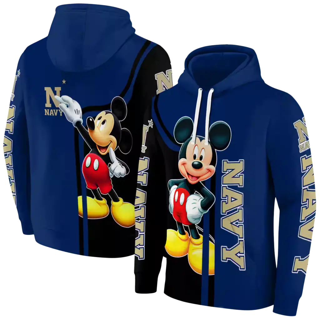navy midshipmen mickey mouse blue black hoodie fashion forward navy midshipmen mickey mouse blue black hoodie fashion forward