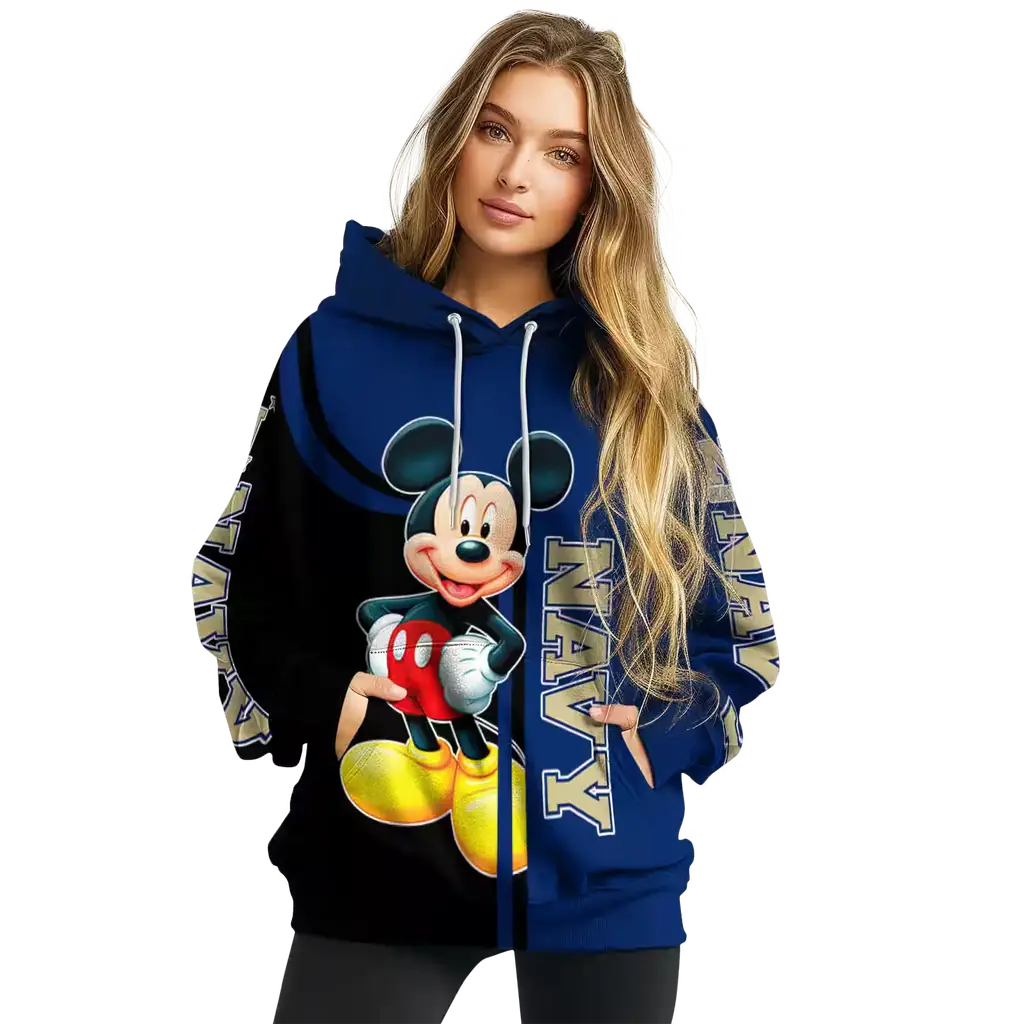 navy midshipmen mickey mouse blue black hoodie high quality navy midshipmen mickey mouse blue black hoodie high quality