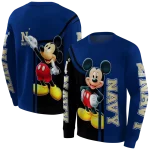 navy midshipmen mickey mouse blue black hoodie best selling