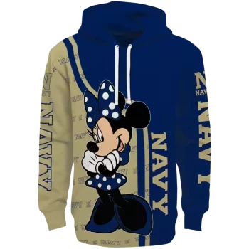 navy midshipmen minnie mouse blue hoodie best selling