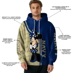 navy midshipmen minnie mouse blue hoodie best selling
