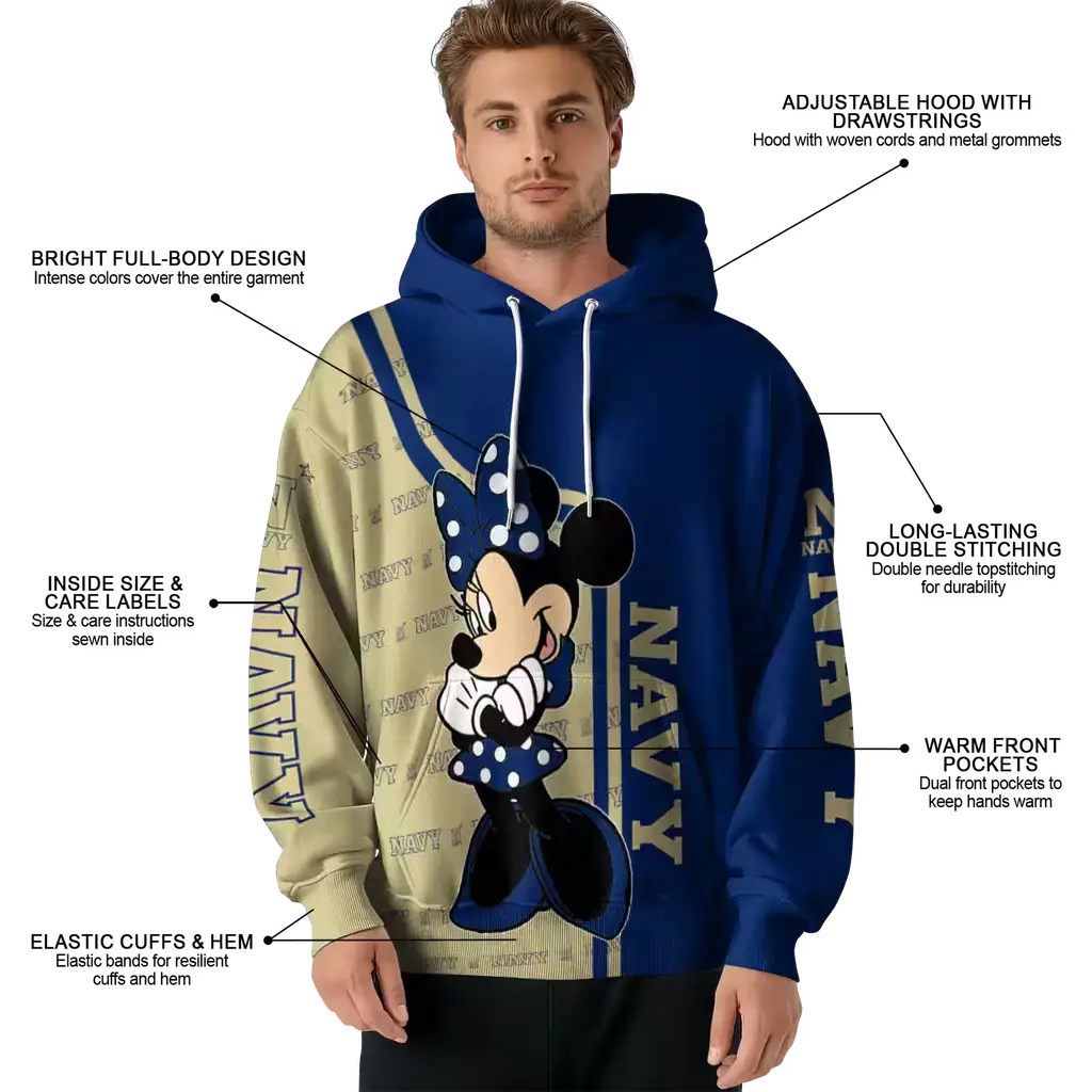 navy midshipmen minnie mouse blue hoodie latest model navy midshipmen minnie mouse blue hoodie latest model