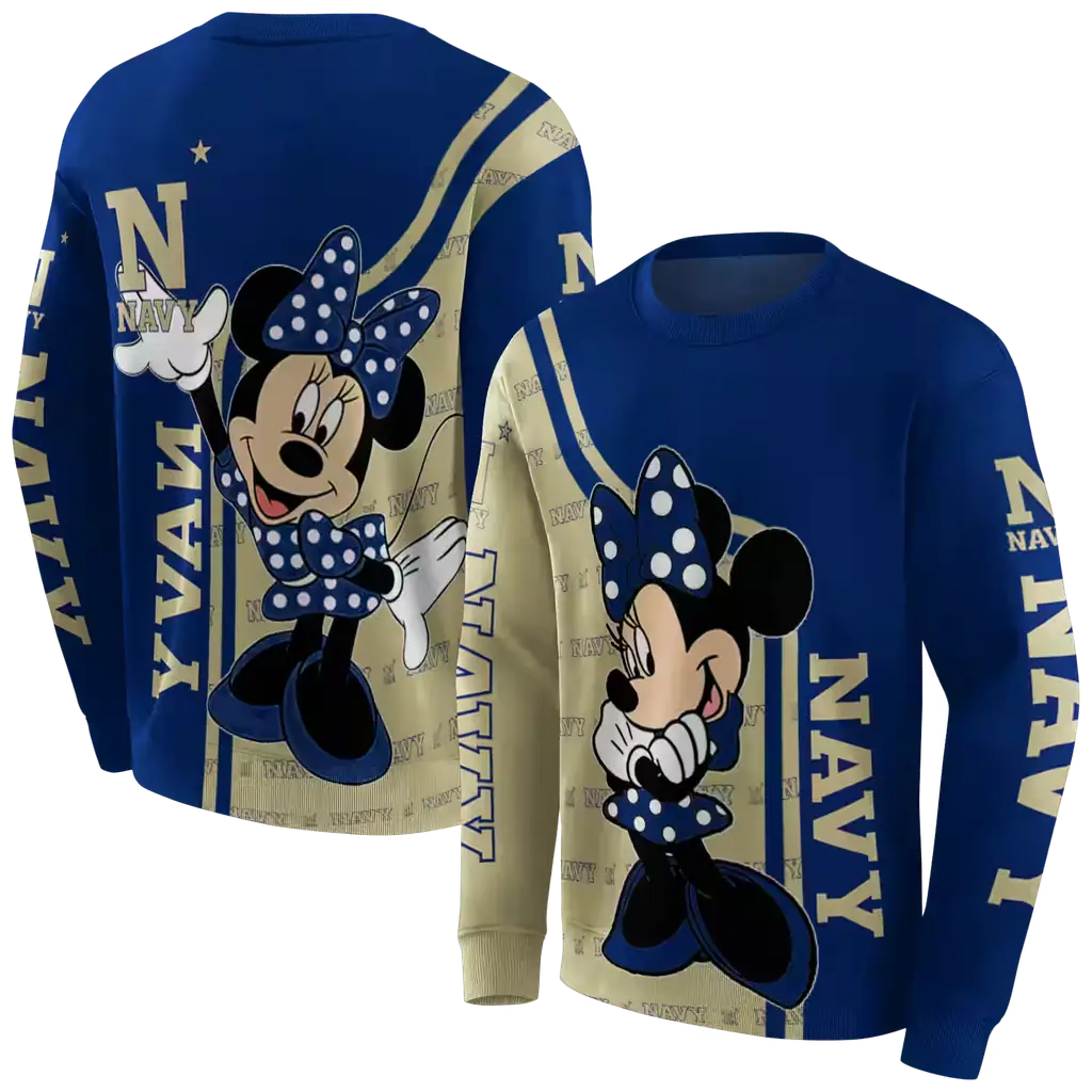 navy midshipmen minnie mouse blue hoodie premium grade navy midshipmen minnie mouse blue hoodie premium grade