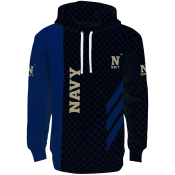 navy midshipmen monogram pattern blue hoodie best selling