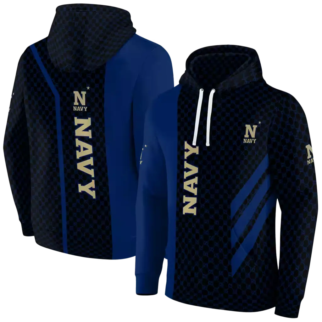 navy midshipmen monogram pattern blue hoodie fashion forward navy midshipmen monogram pattern blue hoodie fashion forward