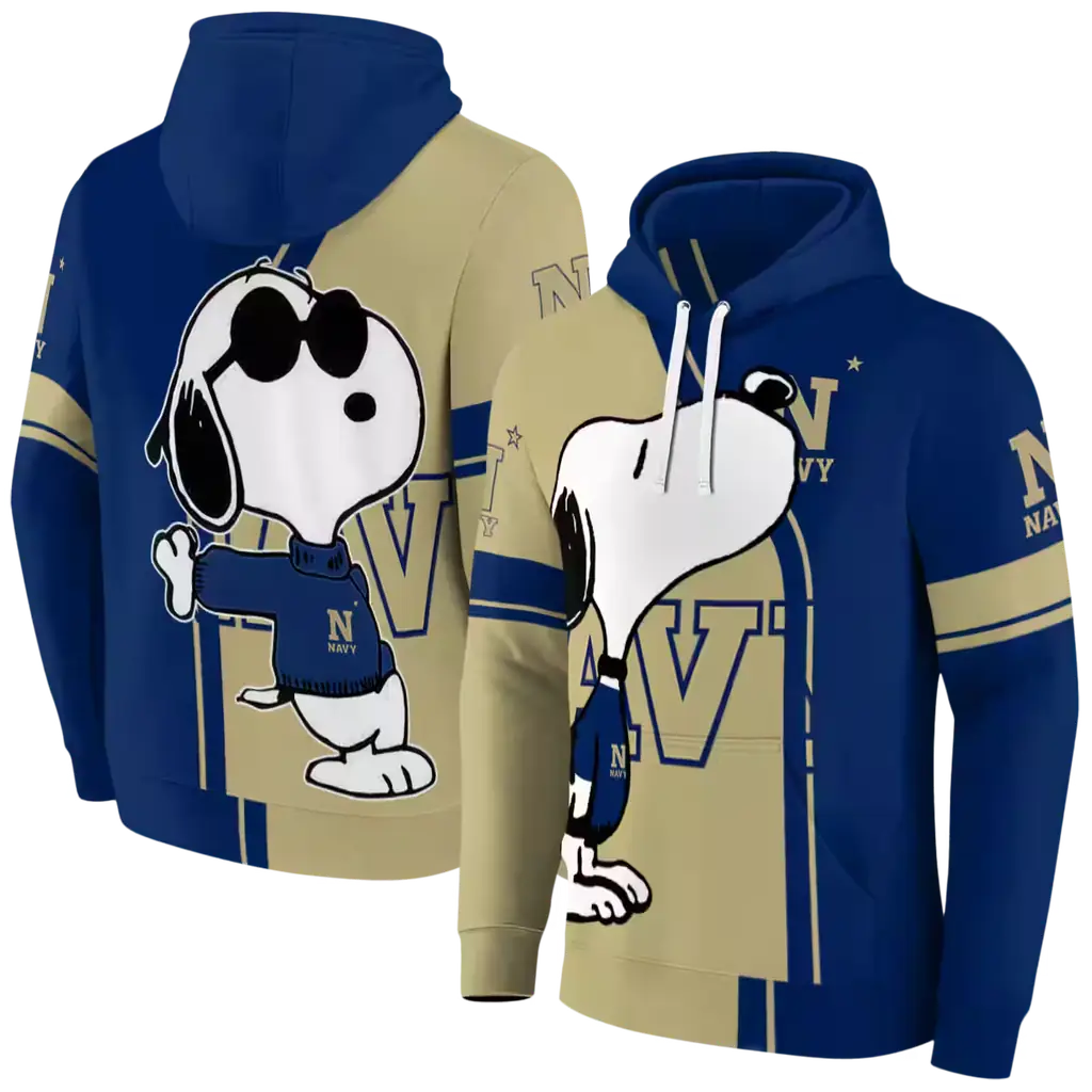 navy midshipmen playful snoopy blue hoodie fashion forward navy midshipmen playful snoopy blue hoodie fashion forward