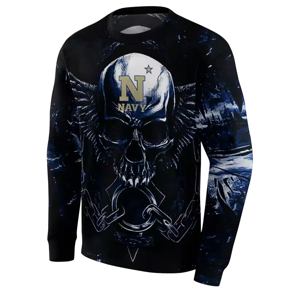 navy midshipmen skull artwork blue black hoodie new arrival navy midshipmen skull artwork blue black hoodie new arrival