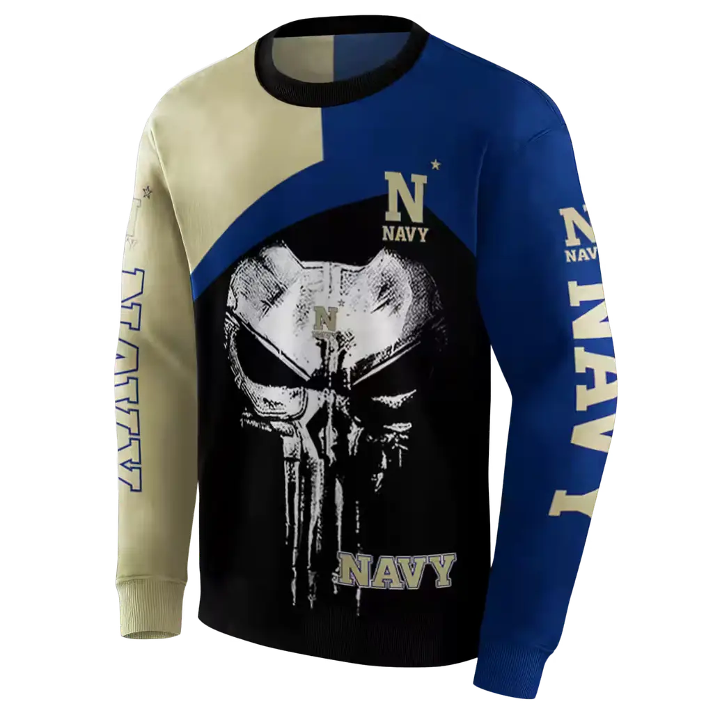 navy midshipmen skull punisher gold black hoodie new arrival navy midshipmen skull punisher gold black hoodie new arrival