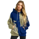 navy midshipmen splatter effect blue hoodie best selling