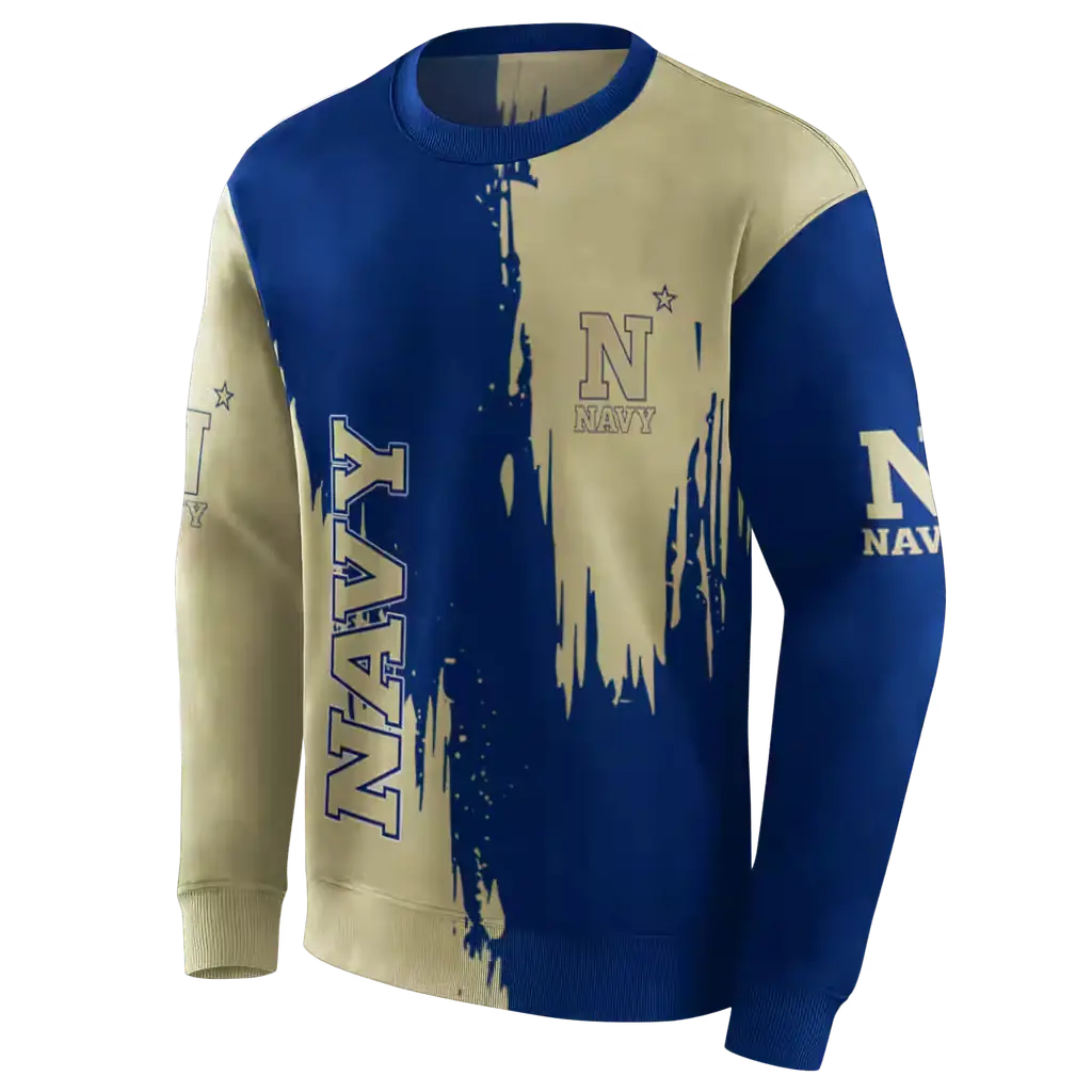 navy midshipmen splatter effect blue hoodie new arrival navy midshipmen splatter effect blue hoodie new arrival