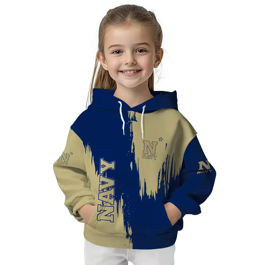 navy midshipmen splatter effect blue hoodie top rated navy midshipmen splatter effect blue hoodie top rated