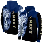 navy midshipmen sugar skull blue black hoodie best selling