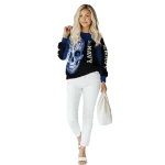 navy midshipmen sugar skull blue black hoodie best selling