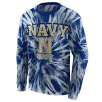 navy midshipmen tie dye pattern blue hoodie best selling