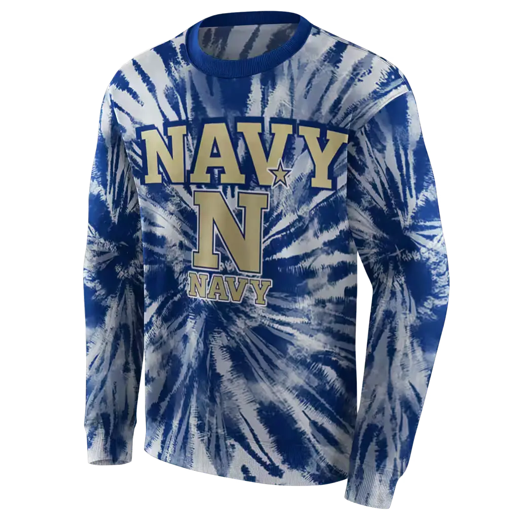navy midshipmen tie dye pattern blue hoodie new arrival navy midshipmen tie dye pattern blue hoodie new arrival