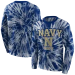 navy midshipmen tie dye pattern blue hoodie best selling
