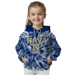 navy midshipmen tie dye pattern blue hoodie best selling