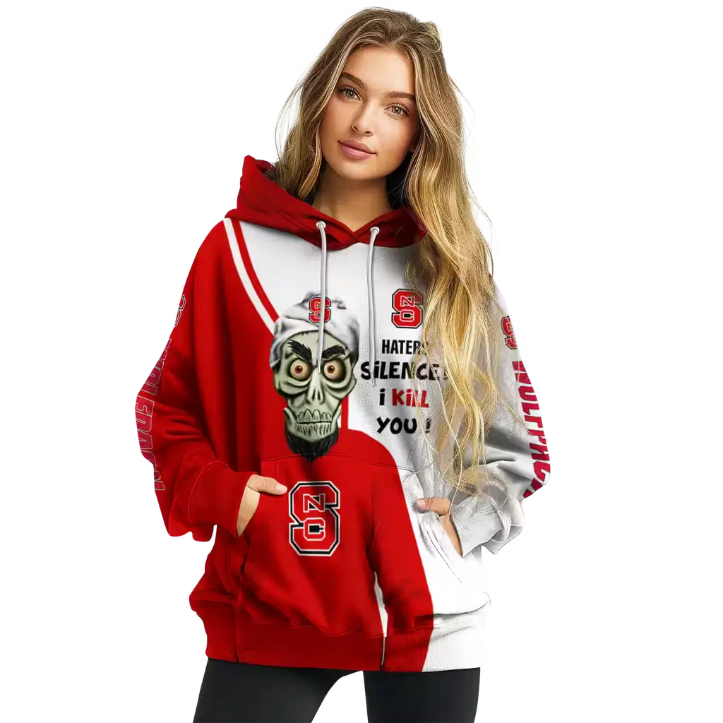 nc state wolfpack achmed skull red hoodie high quality nc state wolfpack achmed skull red hoodie high quality