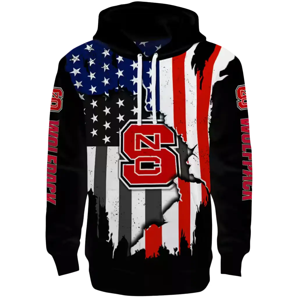 nc state wolfpack american pride black hoodie best selling nc state wolfpack american pride black hoodie best selling