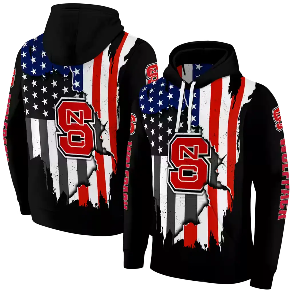 nc state wolfpack american pride black hoodie fashion forward nc state wolfpack american pride black hoodie fashion forward