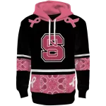 nc state wolfpack awareness ribbon black pink hoodie best selling