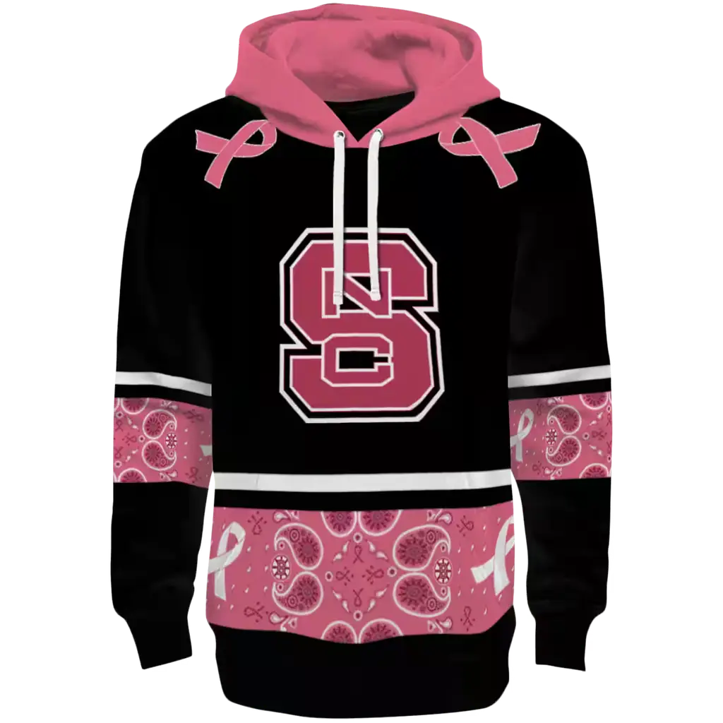nc state wolfpack awareness ribbon black pink hoodie best selling nc state wolfpack awareness ribbon black pink hoodie best selling
