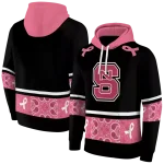nc state wolfpack awareness ribbon black pink hoodie best selling
