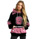 nc state wolfpack awareness ribbon black pink hoodie best selling
