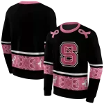 nc state wolfpack awareness ribbon black pink hoodie best selling