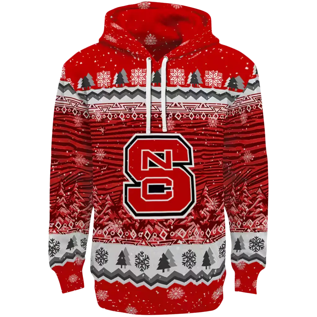 nc state wolfpack christmas trees red hoodie best selling nc state wolfpack christmas trees red hoodie best selling