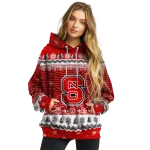 nc state wolfpack christmas trees red hoodie best selling