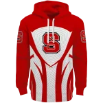 nc state wolfpack concentric lines red black hoodie best selling