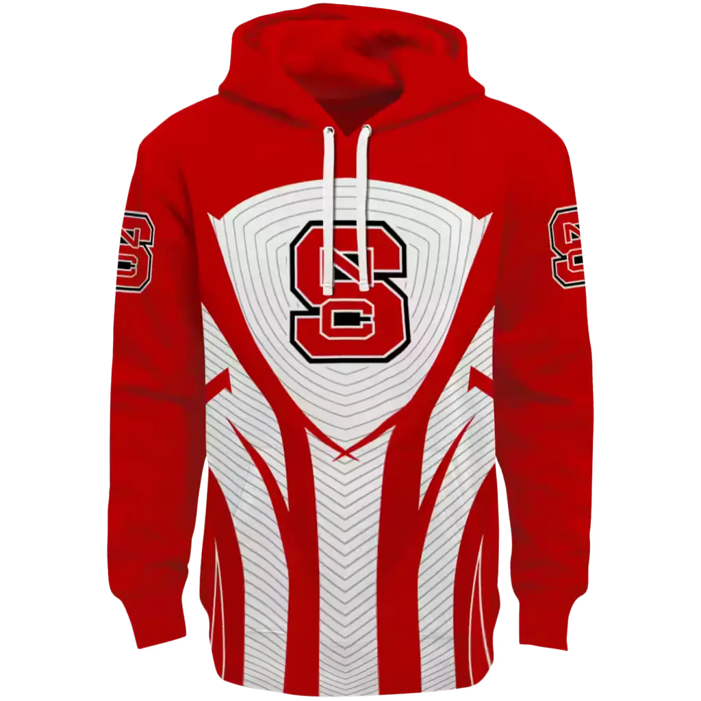 nc state wolfpack concentric lines red black hoodie best selling nc state wolfpack concentric lines red black hoodie best selling