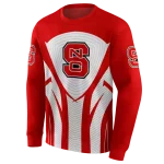 nc state wolfpack concentric lines red black hoodie best selling