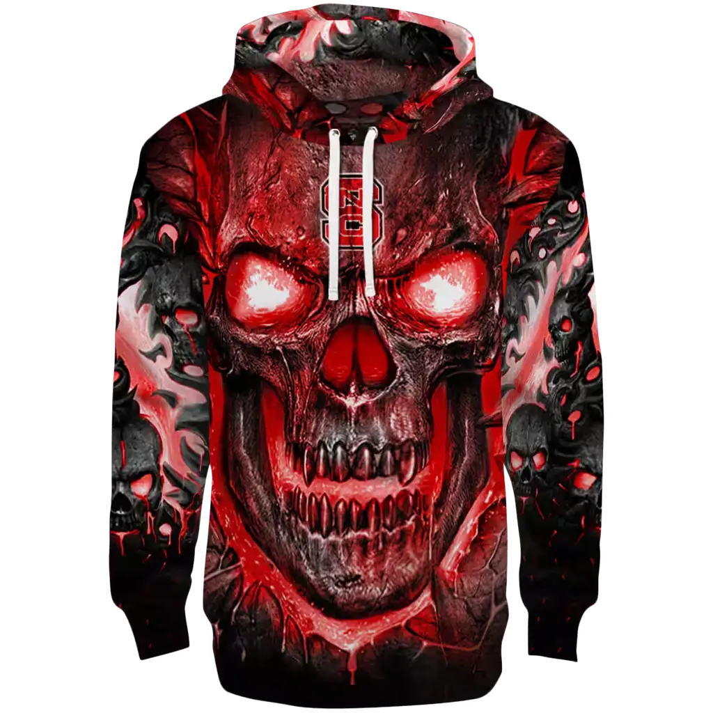 nc state wolfpack demonic skull red black hoodie best selling nc state wolfpack demonic skull red black hoodie best selling