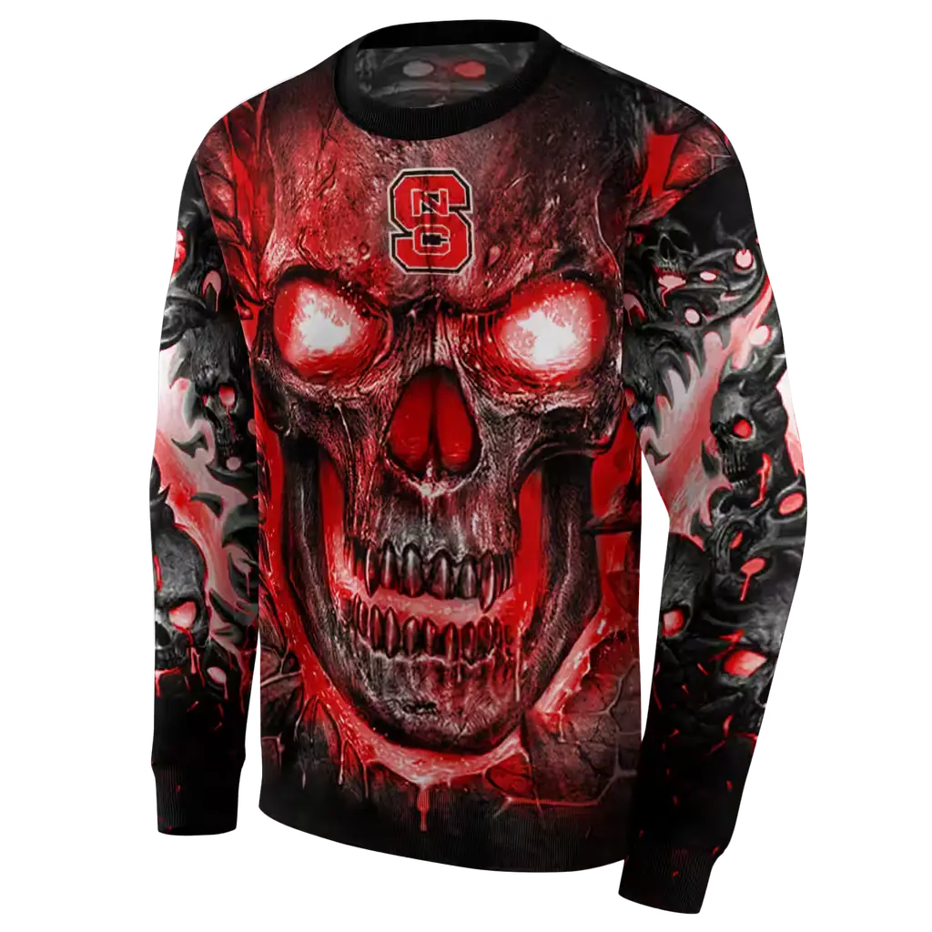nc state wolfpack demonic skull red black hoodie new arrival nc state wolfpack demonic skull red black hoodie new arrival