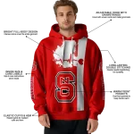 nc state wolfpack football heartbeat red hoodie best selling