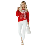 nc state wolfpack football heartbeat red hoodie best selling