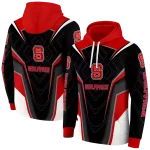 nc state wolfpack futuristic pattern red black hoodie best selling