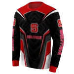 nc state wolfpack futuristic pattern red black hoodie best selling