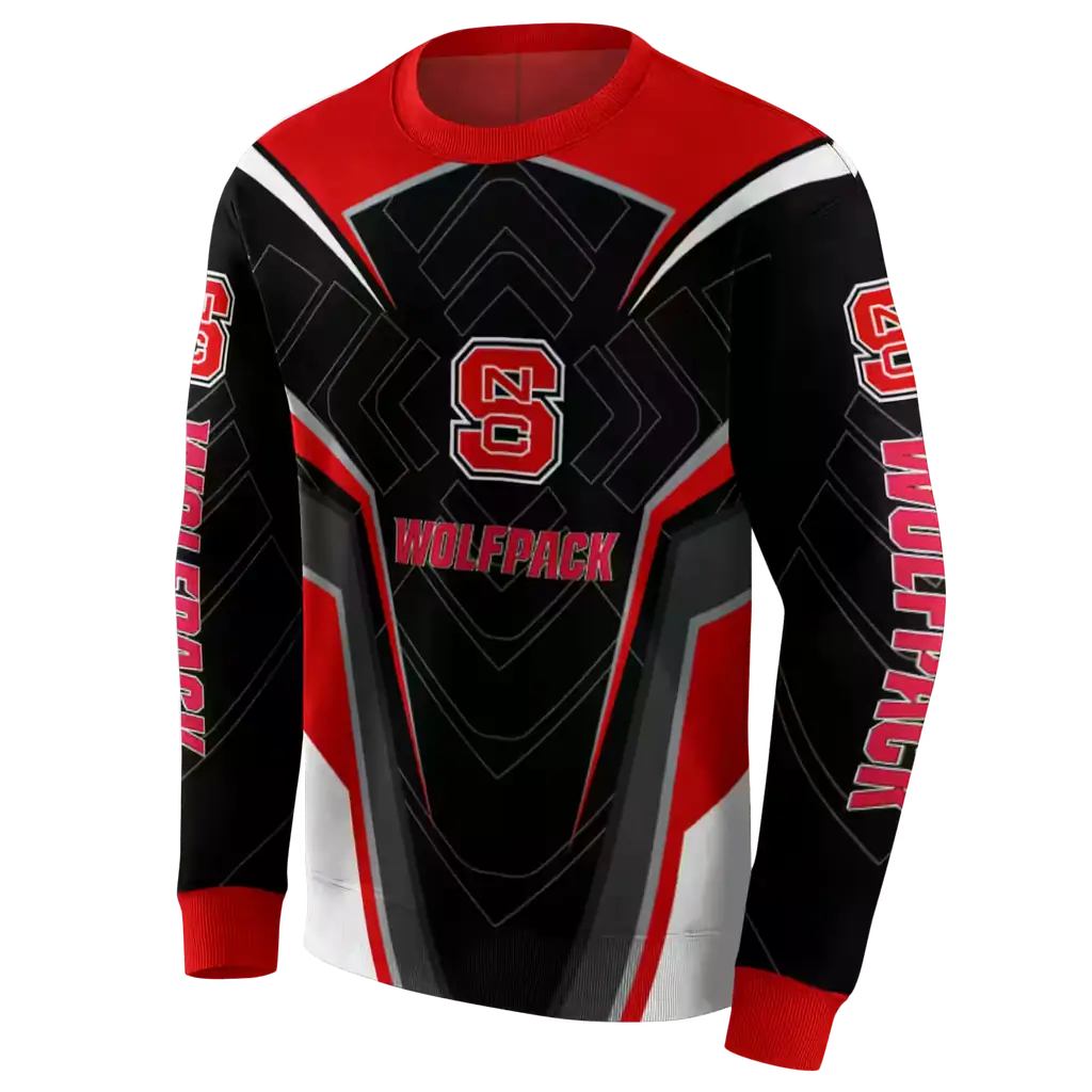 nc state wolfpack futuristic pattern red black hoodie new arrival nc state wolfpack futuristic pattern red black hoodie new arrival