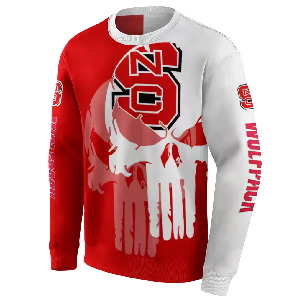 nc state wolfpack graphic punisher red white hoodie new arrival nc state wolfpack graphic punisher red white hoodie new arrival